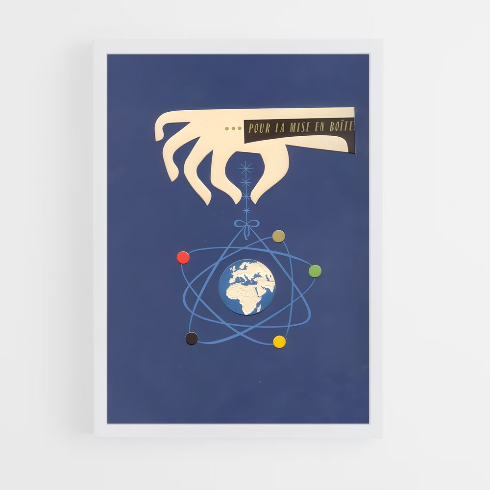 Poster Atomic radieux âge – affiche Espace rétro (vue 3)